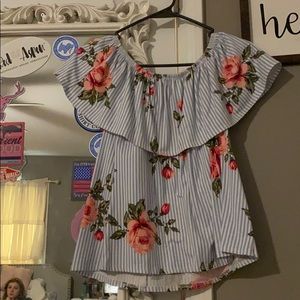 Off the shoulder shirt